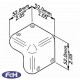 Plastic Black Corners - Pack of 4 + Screws